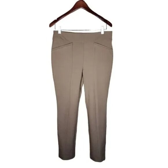 Chico's So Slimming Slim Stretch Pull-On Ankle Pants Women's XS 0.5 brown short - Picture 3 of 10